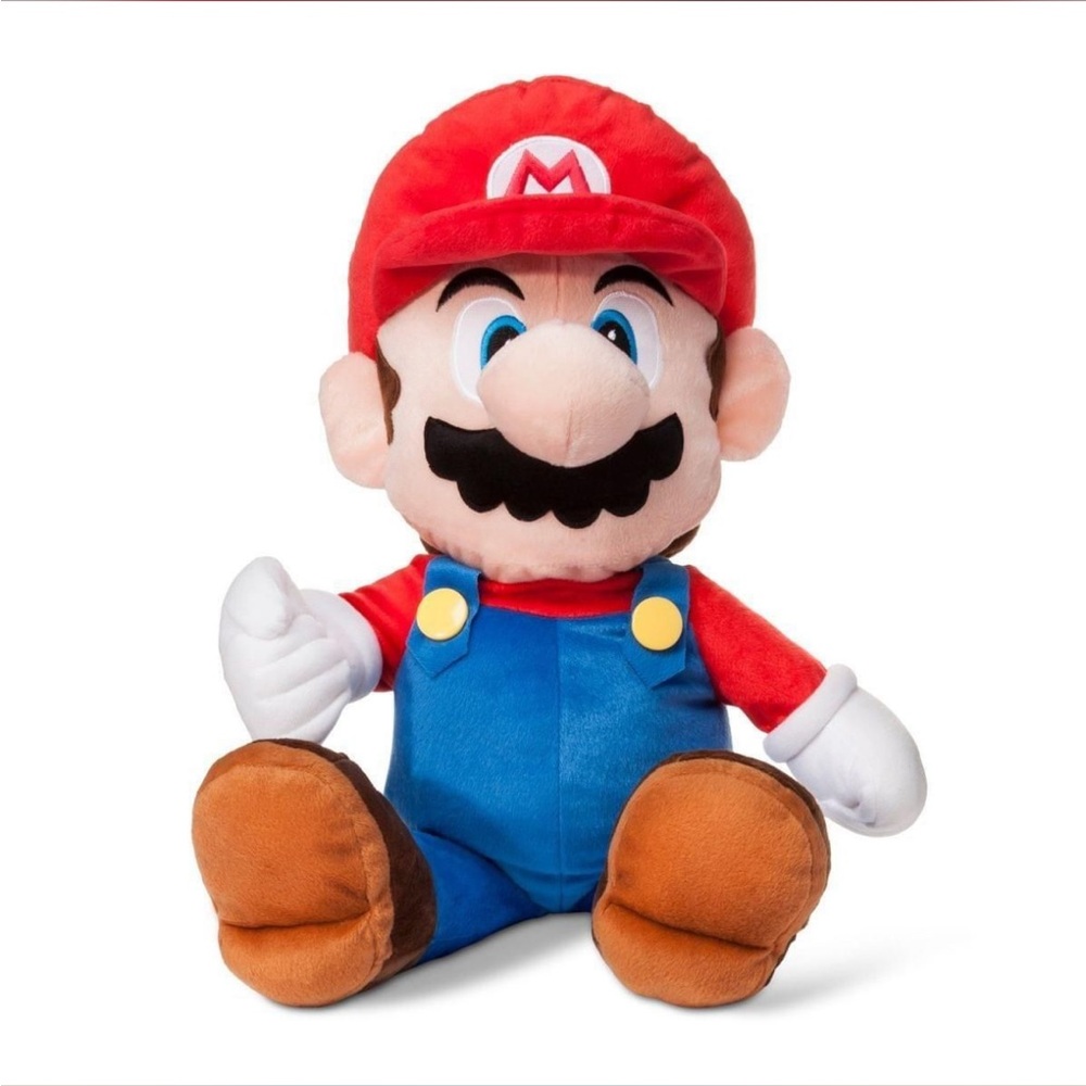 Nintendo Mario Plush Toy - Red, Blue, Brown